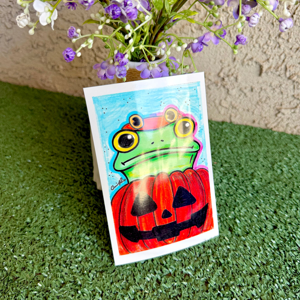 Pumpkin - "Mr. Frog in Disguise" No. 4 - Print