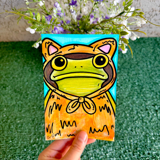 Cat - "Mr. Frog in Disguise" No. 6 - Original