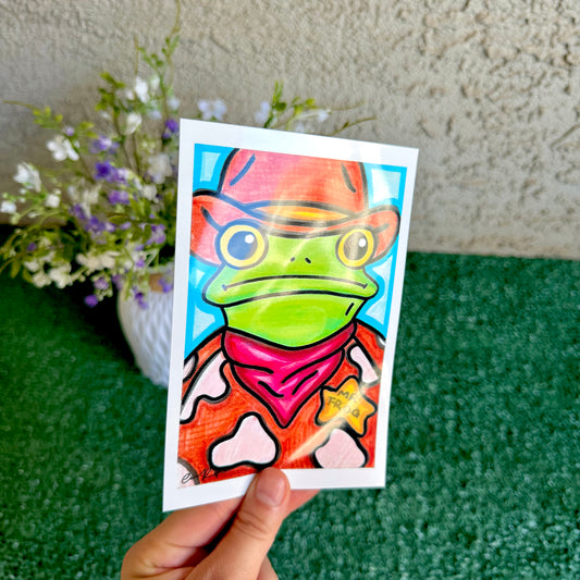Cowboy - "Mr. Frog in Disguise" No. 5 - Print