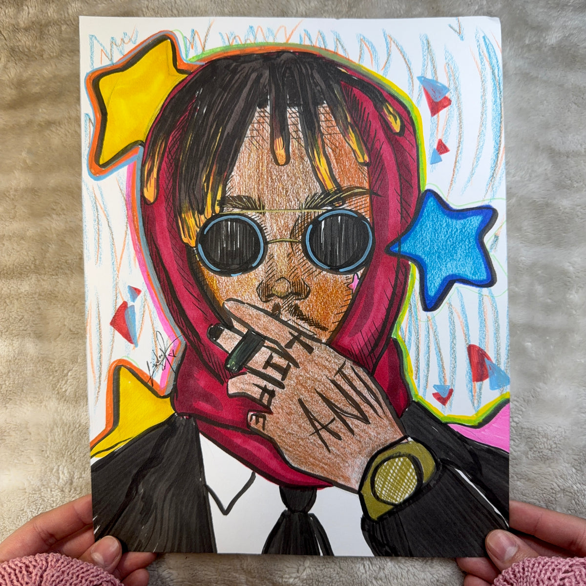 "Juicewrld" Drawing No. 4 - Original