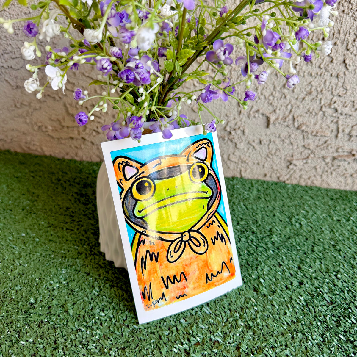 Cat - "Mr. Frog in Disguise" No. 6 - Print