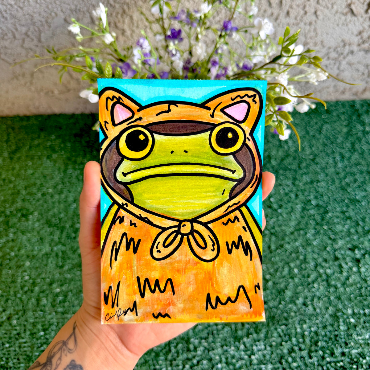 Cat - "Mr. Frog in Disguise" No. 6 - Original