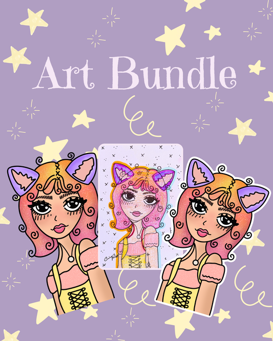Art Trio: Custom Drawing, Digital & Stickers