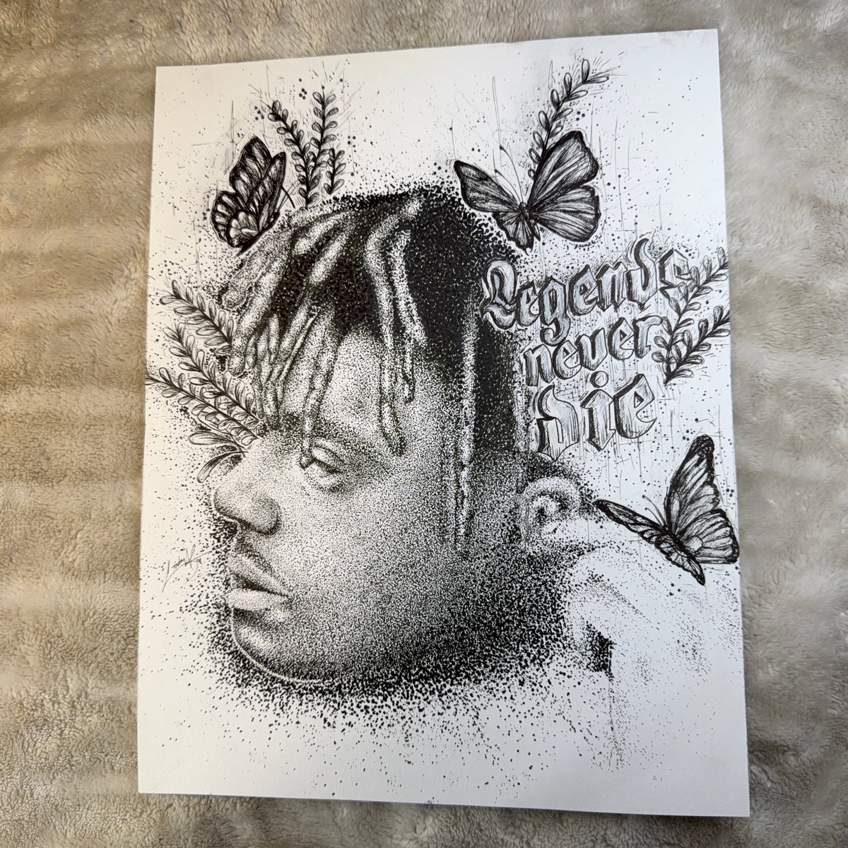 "Juicewrld" Drawing No. 3 - Original