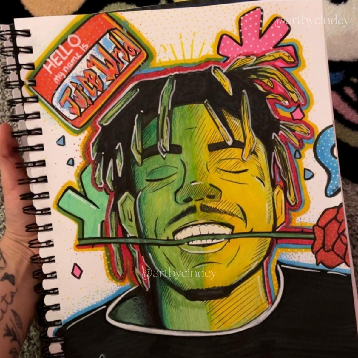 "Juicewrld" Drawing No. 2 - Original