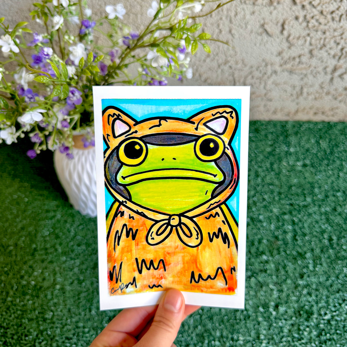 Cat - "Mr. Frog in Disguise" No. 6 - Print