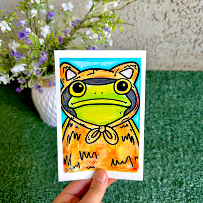 Cat - "Mr. Frog in Disguise" No. 6 - Print