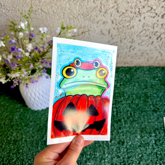 Pumpkin - "Mr. Frog in Disguise" No. 4 - Print