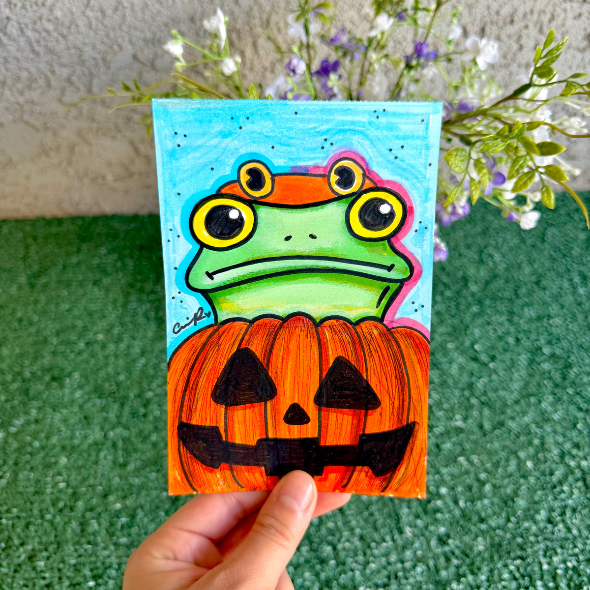 Pumpkin - "Mr. Frog in Disguise" No. 4 - Original