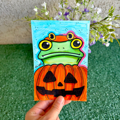 Pumpkin - "Mr. Frog in Disguise" No. 4 - Original