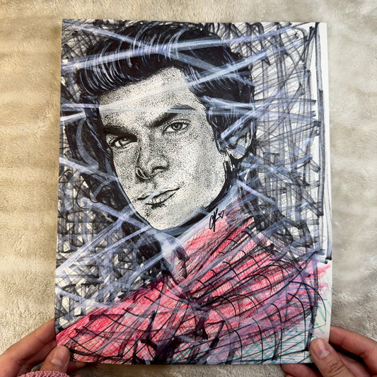 "Andrew Garfield" Drawing. 1 of 1 - Original