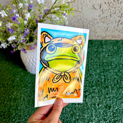 Cat - "Mr. Frog in Disguise" No. 6 - Print