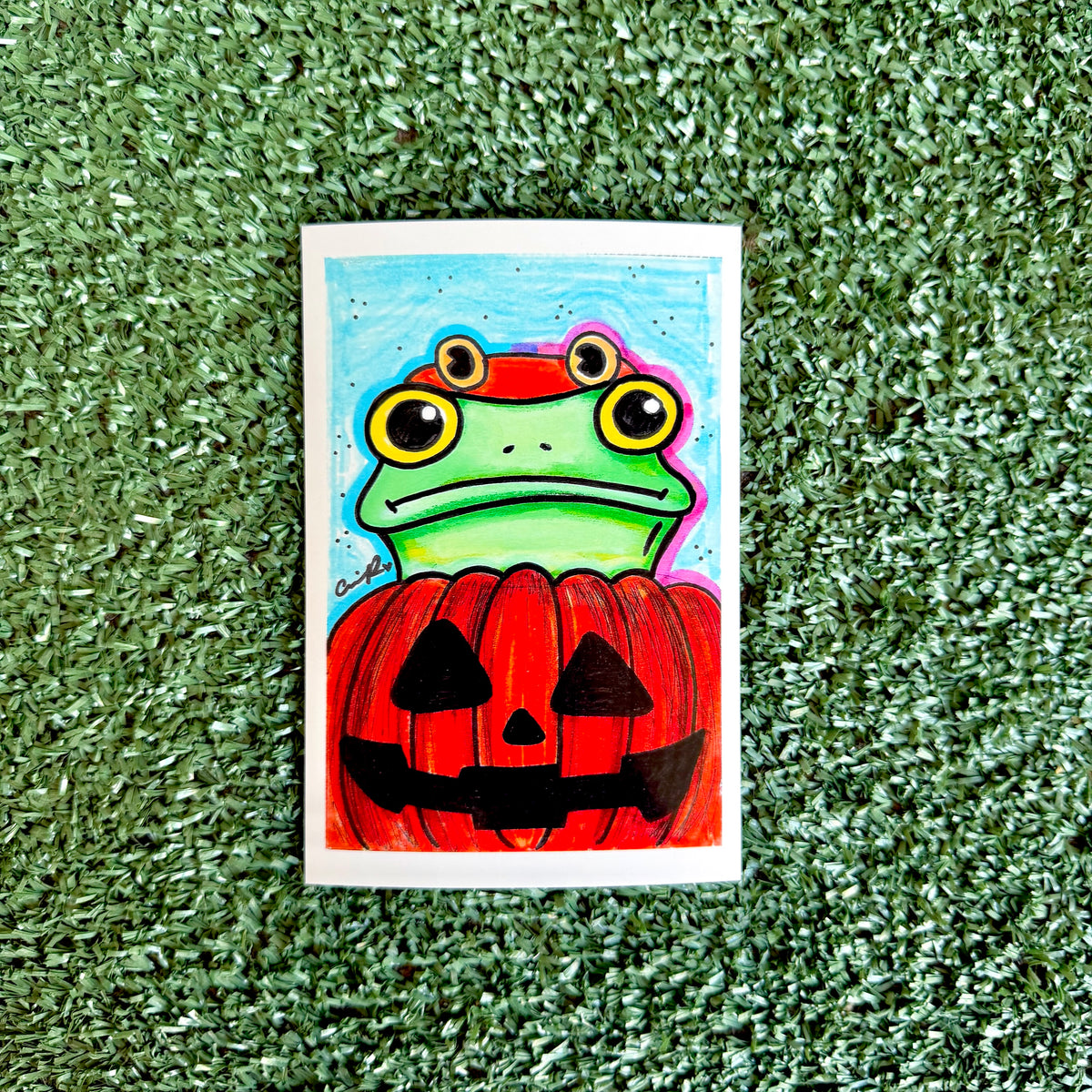 Pumpkin - "Mr. Frog in Disguise" No. 4 - Print