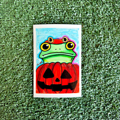 Pumpkin - "Mr. Frog in Disguise" No. 4 - Print