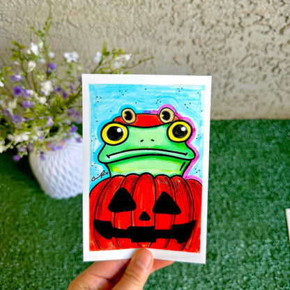Pumpkin - "Mr. Frog in Disguise" No. 4 - Print
