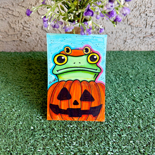 Pumpkin - "Mr. Frog in Disguise" No. 4 - Original