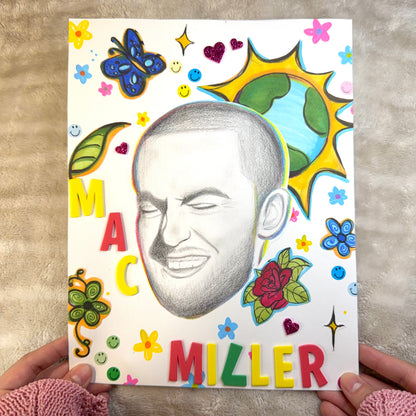 "Mac Miller" Drawing. 1 of 1 - Original