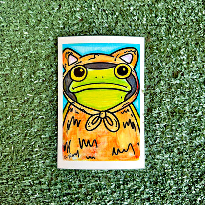 Cat - "Mr. Frog in Disguise" No. 6 - Print