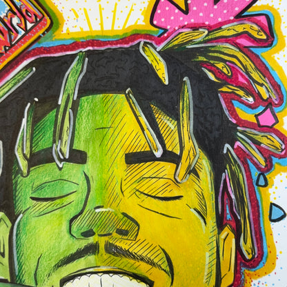 "Juicewrld" Drawing No. 2 - Original