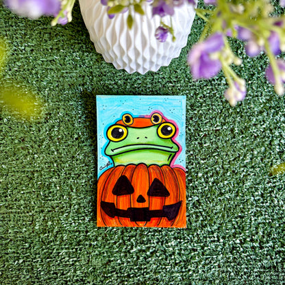 Pumpkin - "Mr. Frog in Disguise" No. 4 - Original