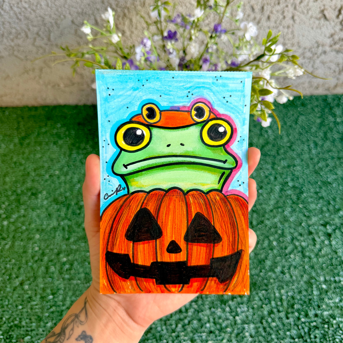 Pumpkin - "Mr. Frog in Disguise" No. 4 - Original