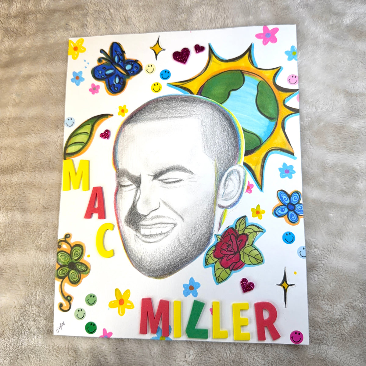 "Mac Miller" Drawing. 1 of 1 - Original